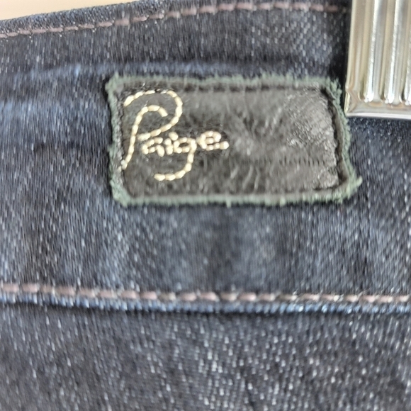 Paige Hidden Hills Straight Dark Wash Denim Blue Jeans Sz 26 - Picture 10 of 16